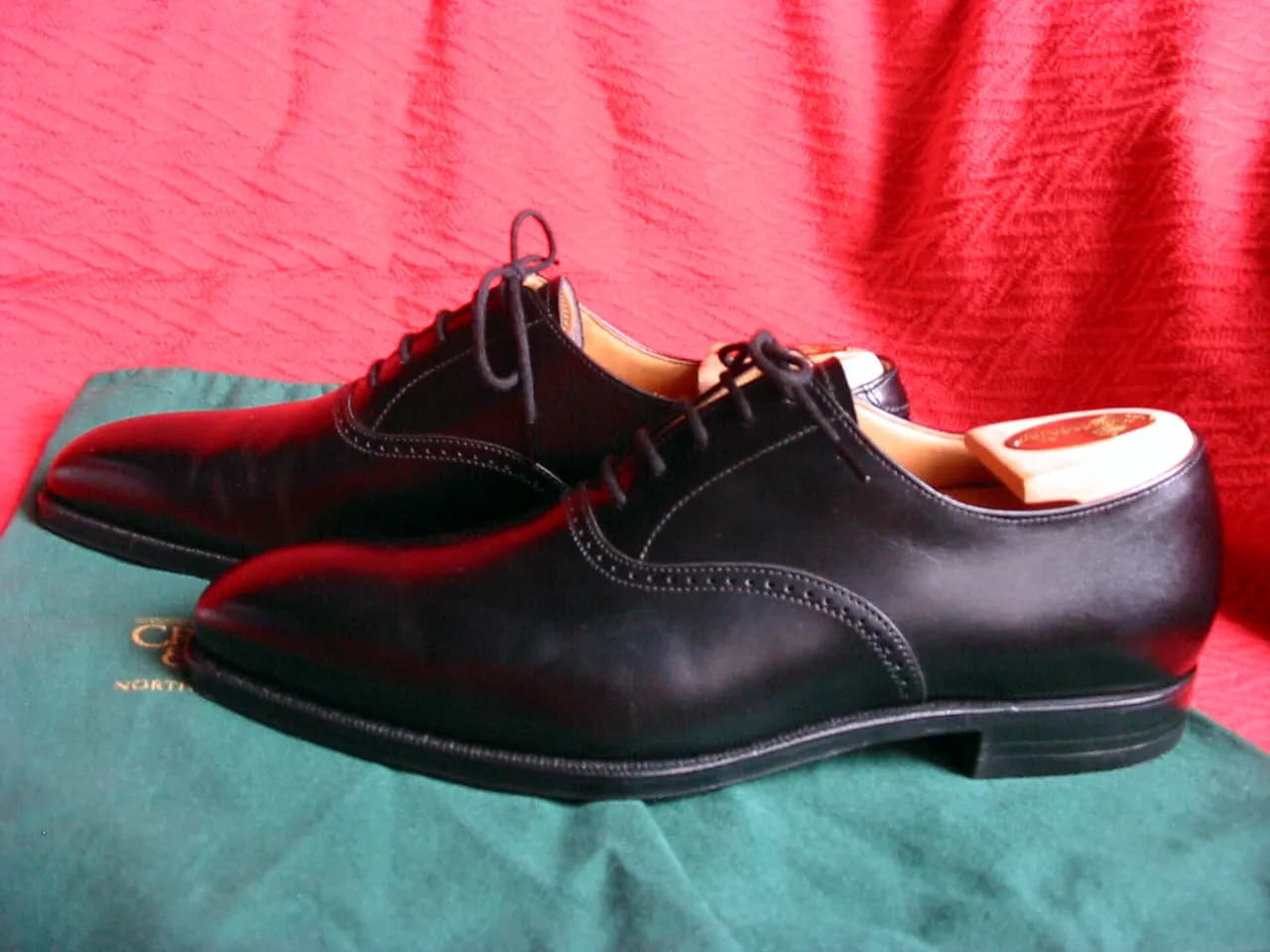Oxford Nero shoes vista laterale