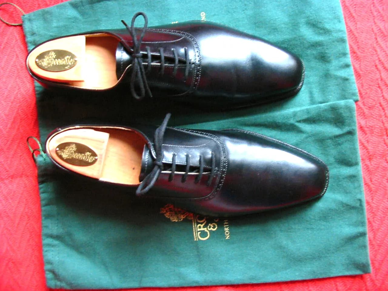 Oxford Nero shoes vista di coppia